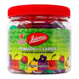 Jaloma Pomada Para Labios, Vitrolero Con 60 Piezas