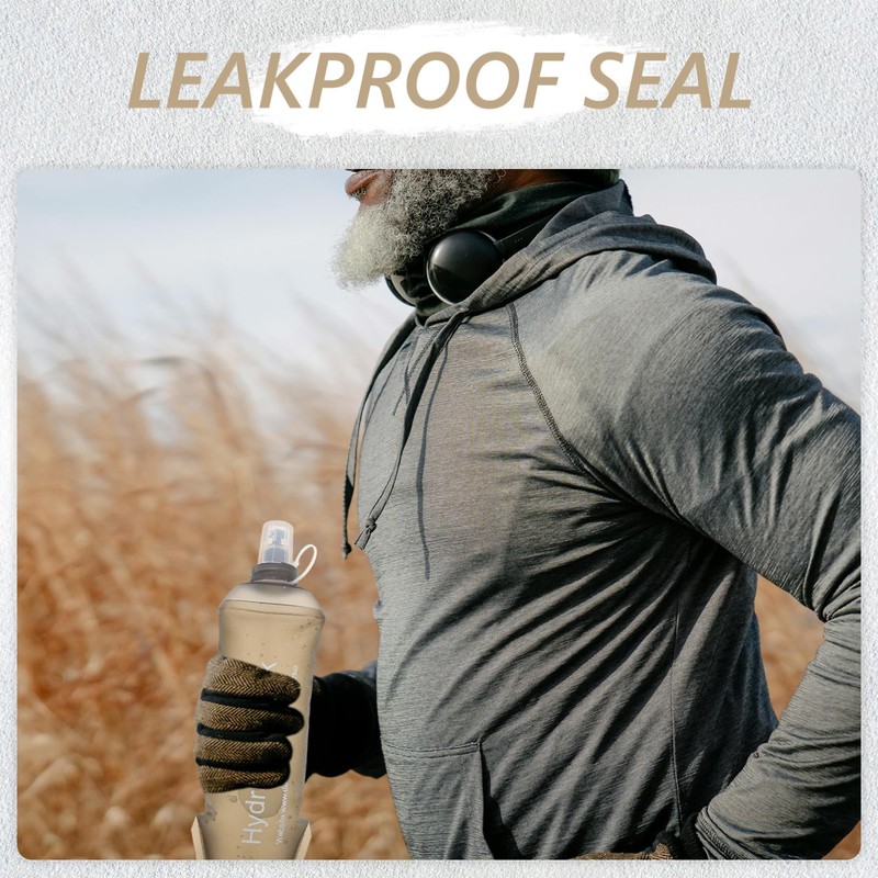 Mikinona Portable Soft Flask Water Bottle for Hiking Cycling Running
