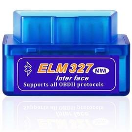 Mini Bluetooth ELM327 OBD2 Detector de fallos de coche V2.1 Auto OBD OBDII Lector de código de comprobación de la luz del motor herramienta de análisis de diagnóstico adecuado para dispositivos Android Windows, compatible con Torque Pro OBD Fusion