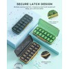 Acedada Pill Organizer 2 Times A Day, 7 Day Am