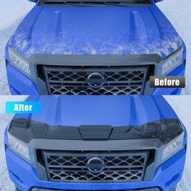 Dattumar Hood Protector Compatible with 2022-2025 Nissan Frontier Hood Shield ABS Hood Deflector Hood Guard for 2024 Frontier Accessories (Glossy Black)