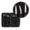 Cisixin 12-Piece Stainless Steel Precision Tweezers Set, Precise Tweezers, Multifunctional