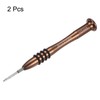 HARFINGTON 2pcs Precision Phillips Screwdriver 2.0x25mm Magnetic Cross Head Mini