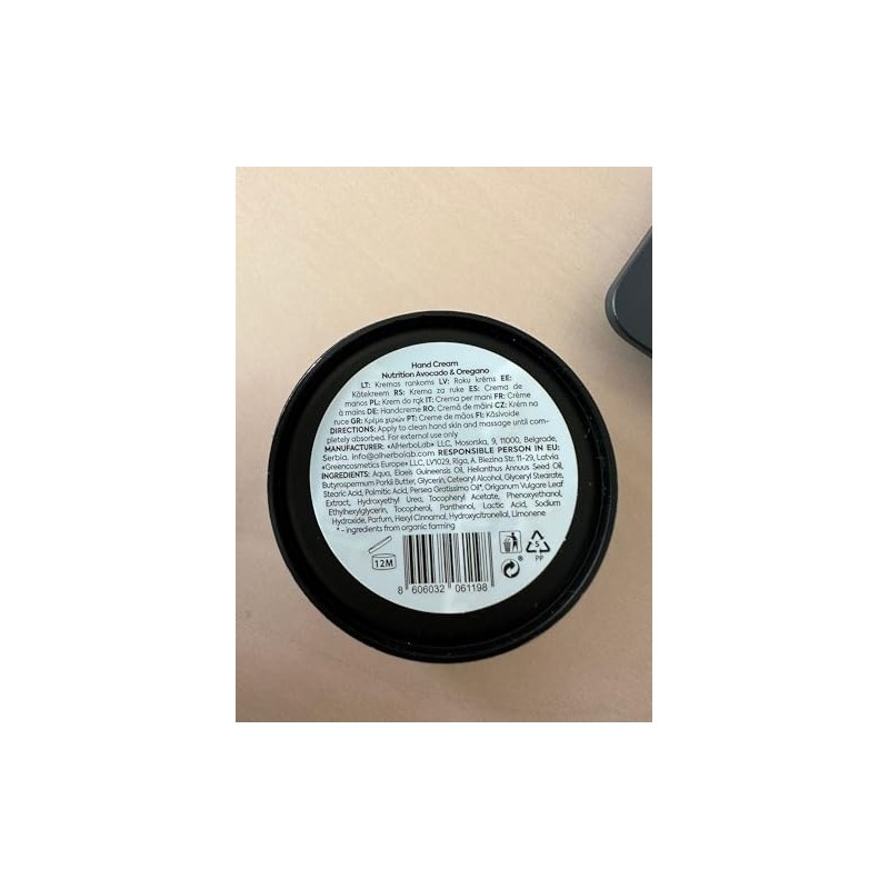 Avocado & Oregano pflegende Handcreme, 50 ml