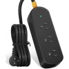 Unbranded Surge Protector Power Strip 3 Outlets 3-10ft Extension Cord