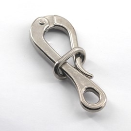 100mm Pelican Hooks And Eye Quick Release Hook Heavy Duty 316 Stainless Steel Marine Grade Quick Link(2 Pieces)