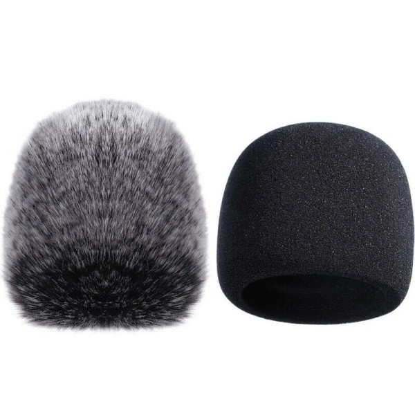 For Blue Yeti and Yeti Pro Furry windscreen + Foam