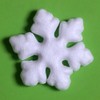 Ciieeo Pack of 10 Polystyrene Snowflakes Snowflake Shapes Foam Snowflakes