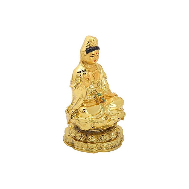 RIPE INDIA Poly Resin Vastu /Feng Shui Lady Buddha (Multicolour,