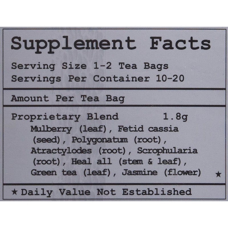 Health King Sugar Controller Blood Cleansing Herb Tea Supplement 20
