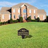 T&R Large No Trespassing Sign Private Property Sign with Stake