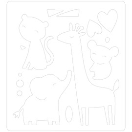 Sizzix Bigz 663863 Zoo Friends of Olivia Rose, Multi-Colour, One Size