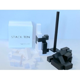 North Games STACK TEN - 2 Player Board Game, Analog Game, Abstract, 3D Puzzle, Educational