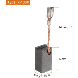 Carbon Splash 10 PCS #7-100 Angle Grinder Carbon Brush for Electric Motor Part Cutting Machine