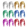 12 Pieces Of Foil Wig, Shiny Wig, Performance Props, Role-Playing