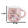 Ebros Gift Pastel Pink Whimsical Unicorn Rainbow Shooting Star Mug