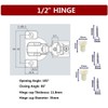 STIANC Face Frame Soft Close 105° Compact Kitchen Cabinet Hinge