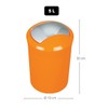 Spirella Sydney Acrylic Bin, Orange