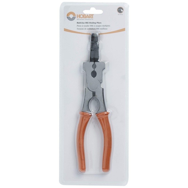 Hobart 770150 MIG Multi-Function Welding Pliers,Gray With Orange Handle