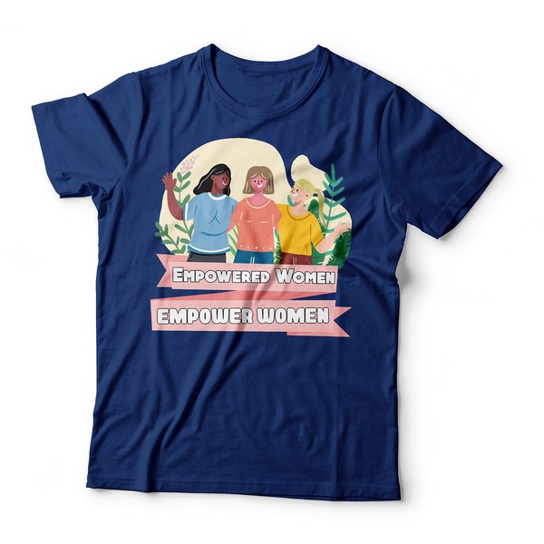 Feminist Shirt Series - Camiseta, Azul oscuro, Large