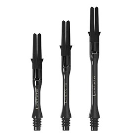 LSTYLE L-Shaft Carbon Dart Shafts – Silent (Spins) – Clear Black 370 Slim (XL)