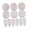 Ipetboom White Nail Glitter Fine Dust Powder Nail Art Decoration