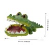 NOLITOY Bubbling Aquarium Decor Creative Alligator Ornament for Fish Tank