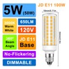 TZHILAN JDE11 Led Bulbs, 120V 50W Halogen Equivalent Dimmable,T3 T4