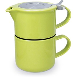 FORLIFE Tea for One with Infuser 14 ounces, Lime