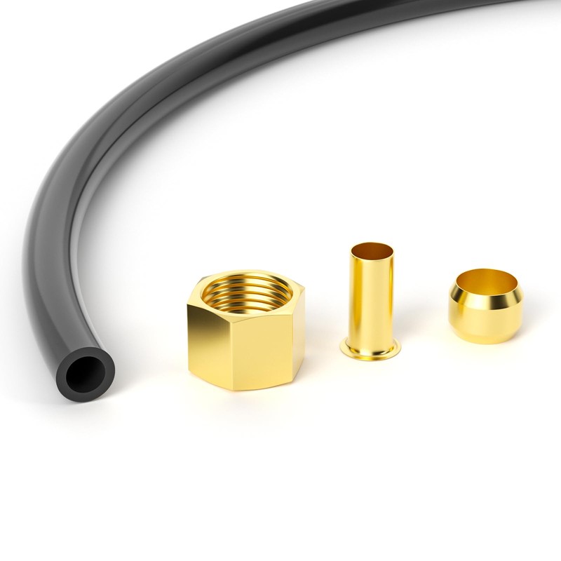 GASHER 10Pcs 15Inch Air Compressor Unloader Tube Kit, Contains 1/2"