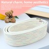 TOMVAES 3-Pack Woven Cotton Rope Storage Baskets, Oval Small, Medium,