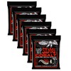 6 PACK Ernie Ball Cobalt Skinny Top Heavy Bottom Electric