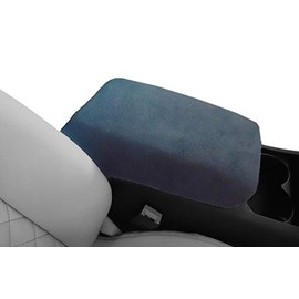 Car Console Covers Plus Made in USA Designed for Jeep Cherokee 2010-2024 Fleece Auto Armrest Center Console Cover Protector Dark Gray