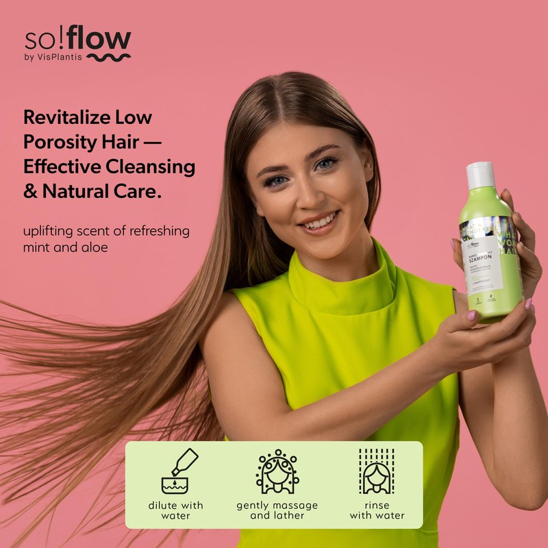 So!Flow Intensive Moisturising Shampoo with Moisturising Glycerine and Protective Panthenol