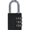 ABUS 80797 Aluminium Combination Lock 144/30 Black with Large Numbers