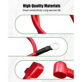 QAGGUM Lawn Mower Battery Cables Fit for Toro Timecutter 74360 74363 74365 74366 74370 74372 74373 74374 74375 74376 74380 74381 74391 74398 74399 Fit for Lawn Boy 81270 81271, Replace 110-6794