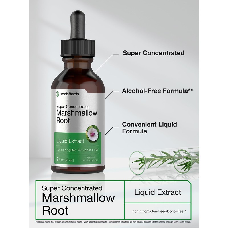 Horbäach Marshmallow Root Extract Tincture | 2 fl oz |
