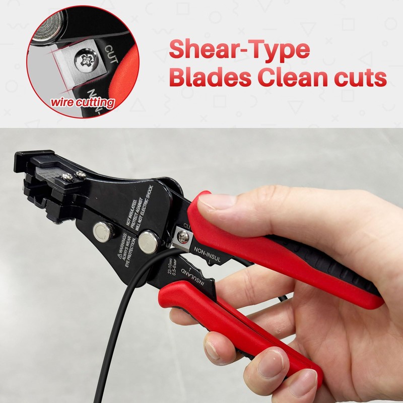 GKG Automatic Wire Stripper, 3 In 1 Adjustable Stripper/Cutter/Crimping Tool,