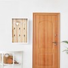 Volumoon Wooden Key Holder, Wall-Mounted Key Rack with 6 Hooks,
