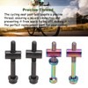BONKZEBU 2 PCS M5 X 40mm Titanium Cycling Seat Post