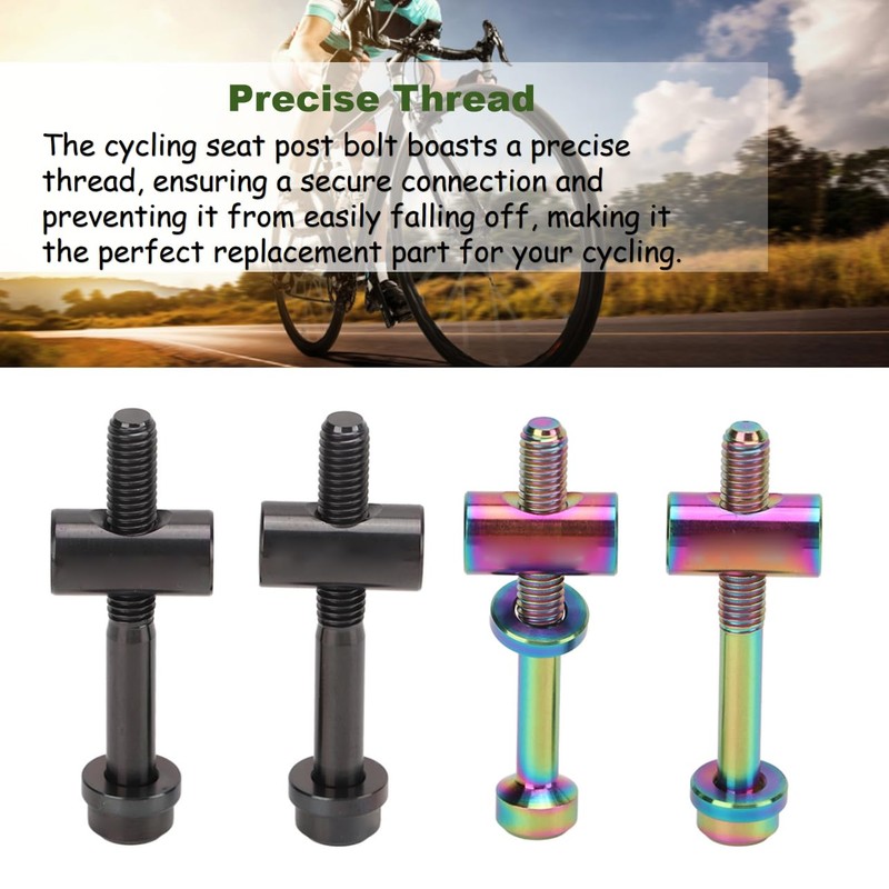 BONKZEBU 2 PCS M5 X 40mm Titanium Cycling Seat Post
