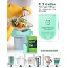 AYOTEE 200 Count 1.2 Gallon Small Biodegradable Trash Bags, Compost