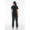 TRENDYOL Women's Belted Chest Collar Jumpsuit, black