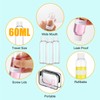 60ML Travel Bottles for Toiletries, 12PCS Clear Plastic Travel Bottle