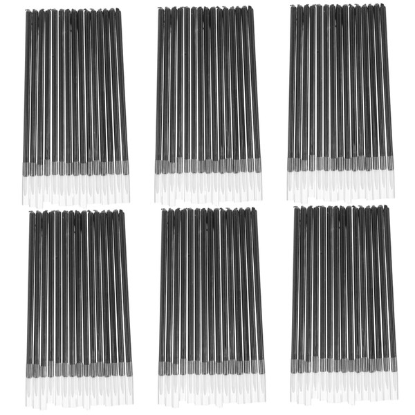 PACKOVE 200pcs Precise Tip Eyeliner Applicator Brushes with Caps Gentle