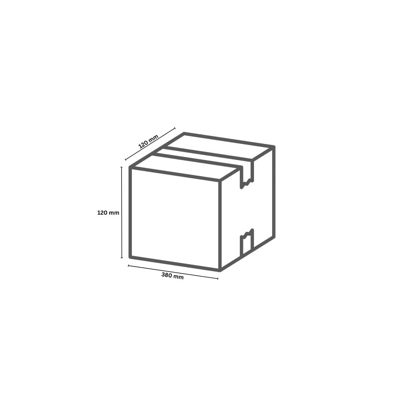 Pack of 25 Shipping Boxes 380 x 120 x 120