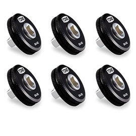 TONE QA-02-6S Quick Adapter, 0.25 inch (6.35 mm) (1/4 inch), Black, Pack of 6