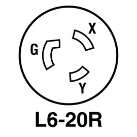 Legrand-Pass & Seymour L620CCCV3 Industrial Specification Grade Turn Lock Connector 20-Amp 250-volt Two Pole 3 Wire