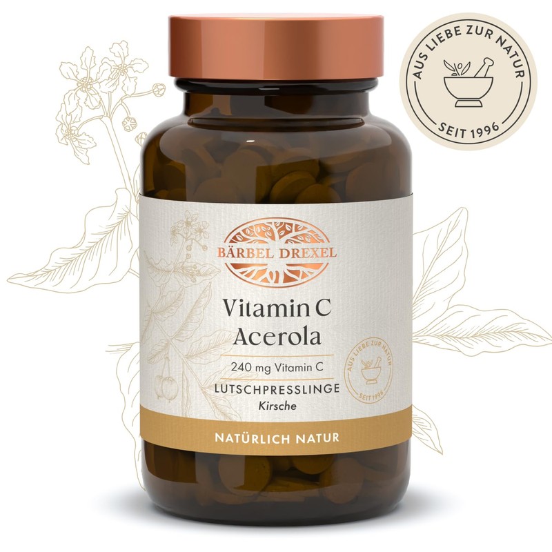 BÄRBEL DREXEL® Acerola Bioactive Lozenges Natural Vitamin C (136pcs) 100%