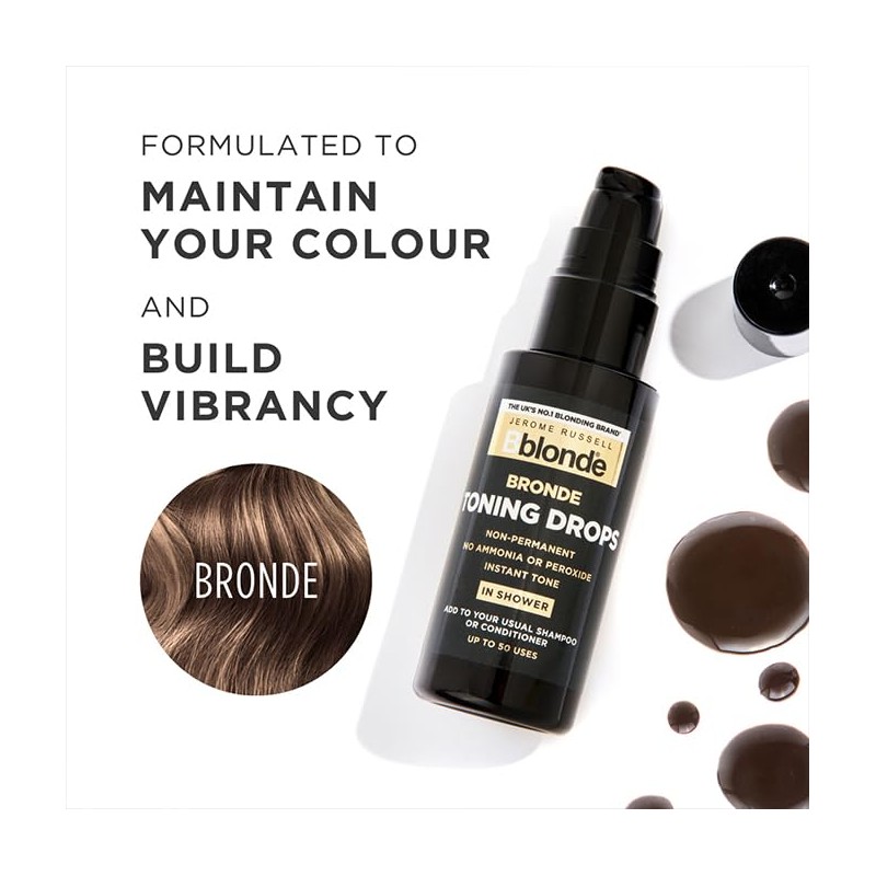 Jerome Russell Bblonde Bronde Toning Drops - Non-Permanent Bronde Hair